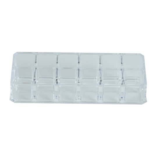 Simplify 7" Cosmetic & Lipstick 12 Compartment Holder